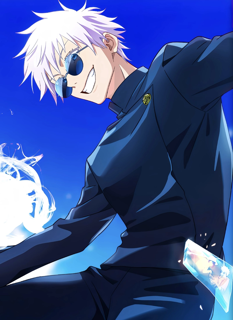 Góc nhìn năng lượng bùng nổ trong ảnh anime Gojo