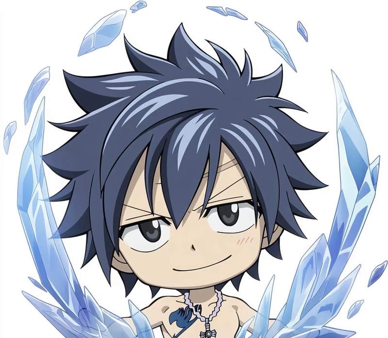 Gray Fullbuster với dáng đứng phong độ điềm tĩnh
