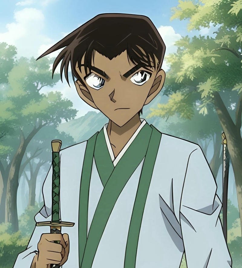 Hình Hattori Heiji tinh anh với ánh mắt nổi bật đẹp