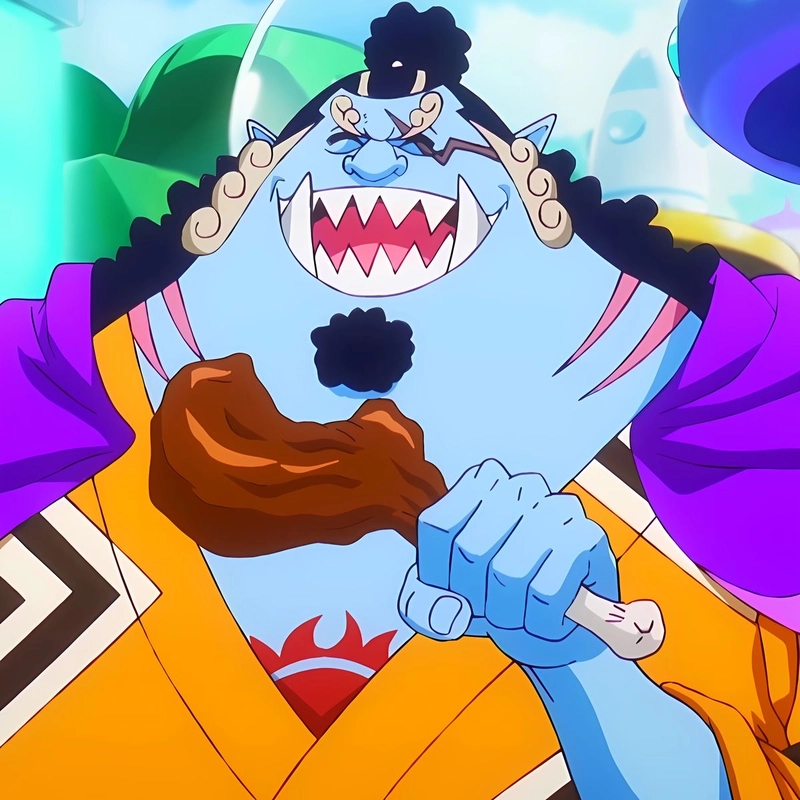 Hình Jinbe anime đứng vững với phong thái điềm tĩnh