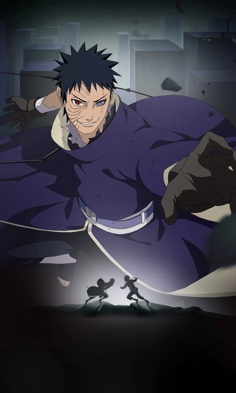 Hình Obito giữa khung hình anime đẹp mắt