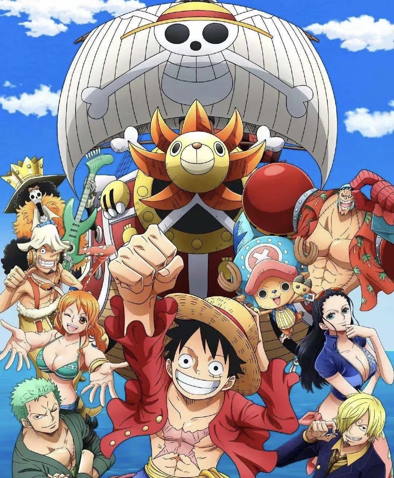 Hình One Piece khoảnh khắc gắn kết đồng đội