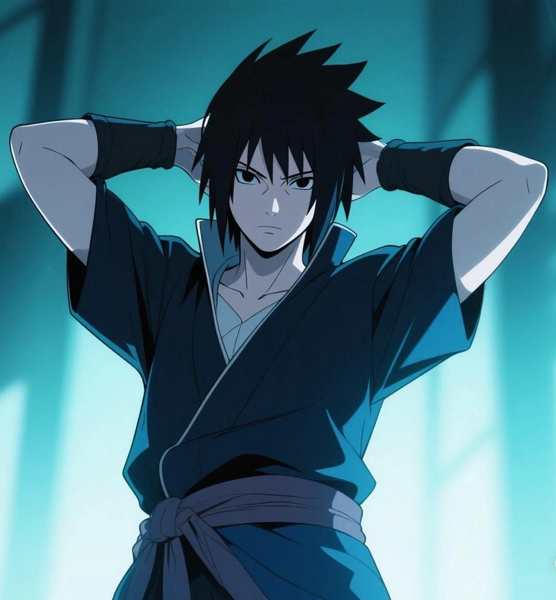 Hình Sasuke ngầu mang khí chất bí ẩn cuốn hút