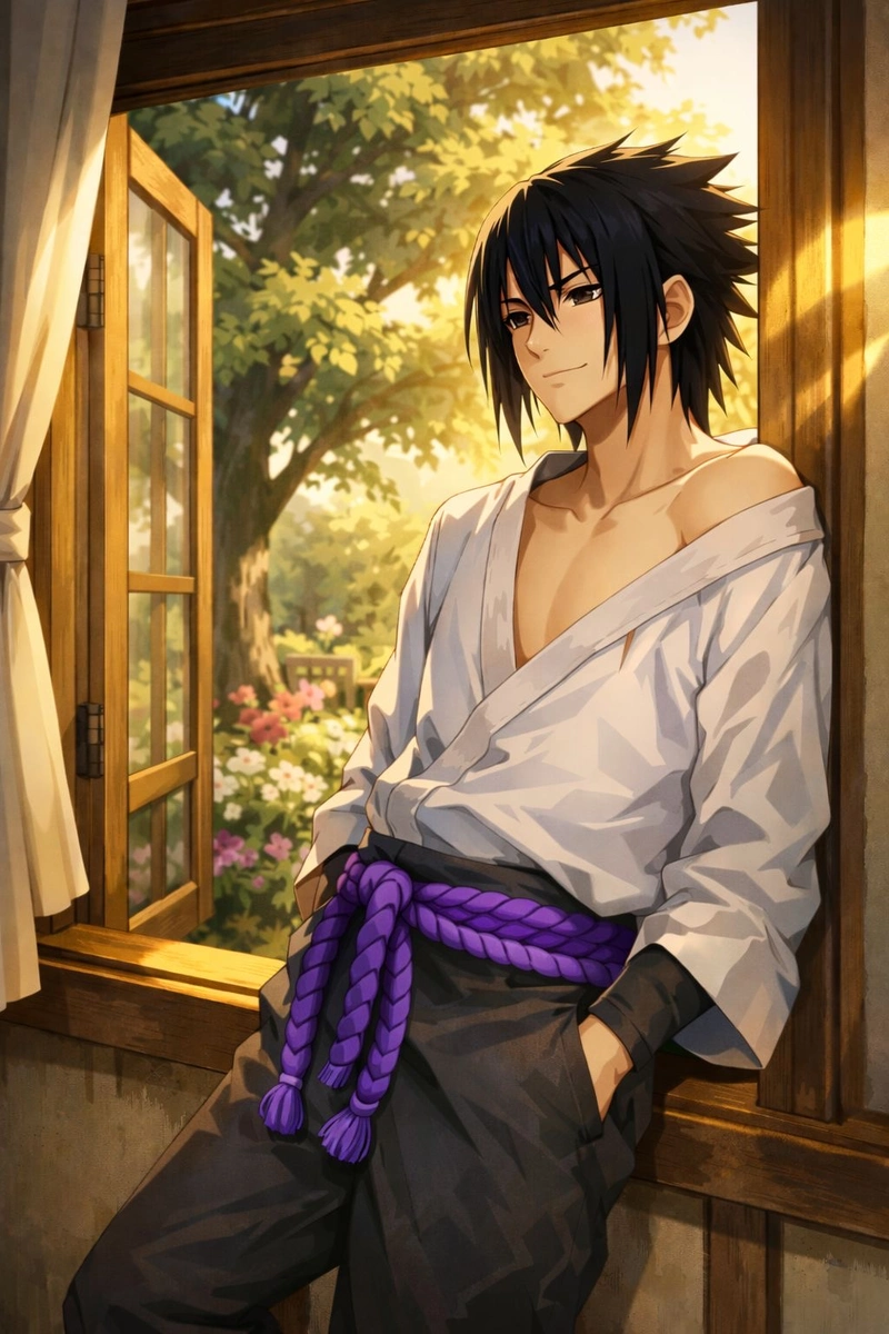 Hình Sasuke ngầu với ánh nhìn đầy quyết tâm