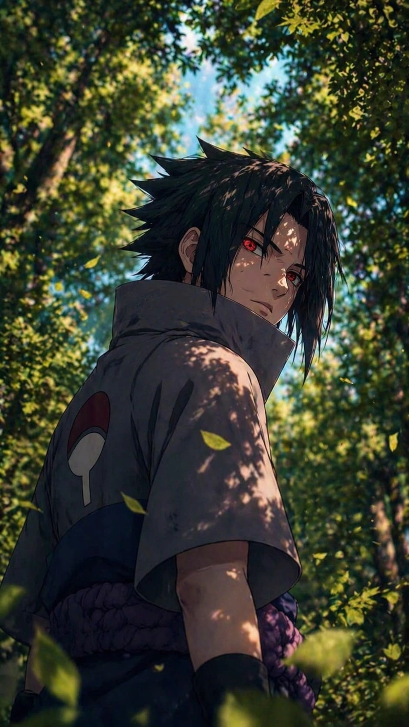Hình Sasuke ngầu với phong cách anime cá tính