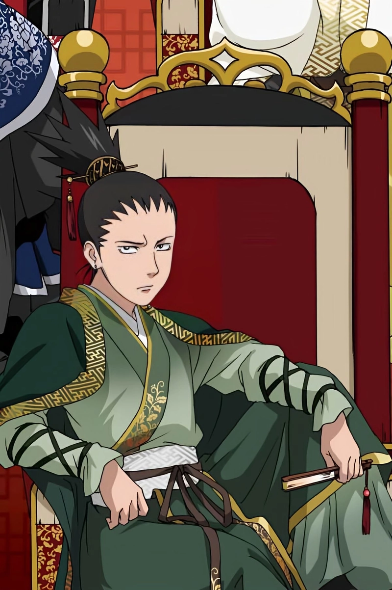 Hình Shikamaru khoanh tay với ánh nhìn suy tư