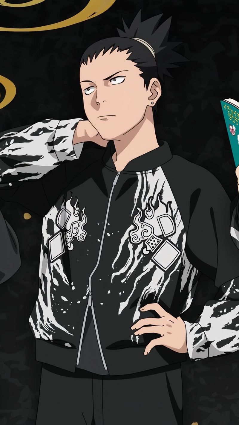 Hình Shikamaru với ánh mắt thông minh đầy tính toán