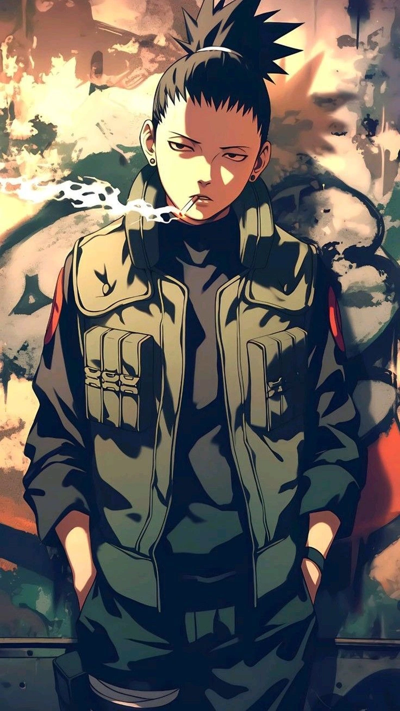 Hình Shikamaru với ánh sáng làm nổi bật hình ảnh