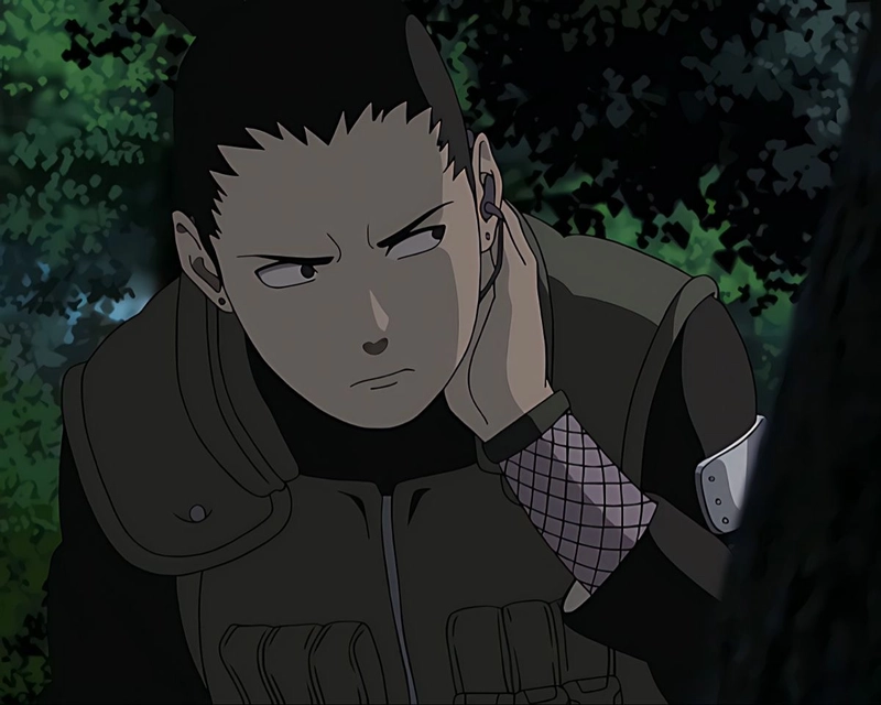 Hình Shikamaru với phong cách riêng biệt dễ nhận