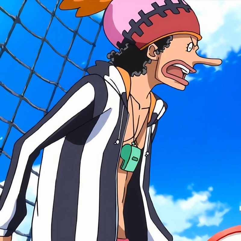 Hình Usopp với phong cách riêng biệt dễ nhận