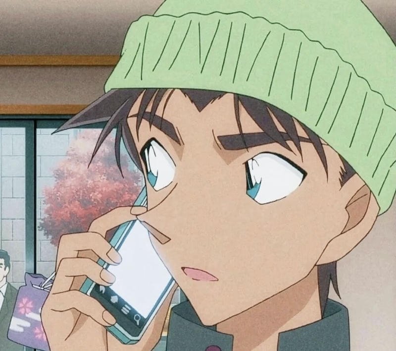 Hình ảnh Hattori Heiji nghệ thuật với thần thái đầy bí ẩn
