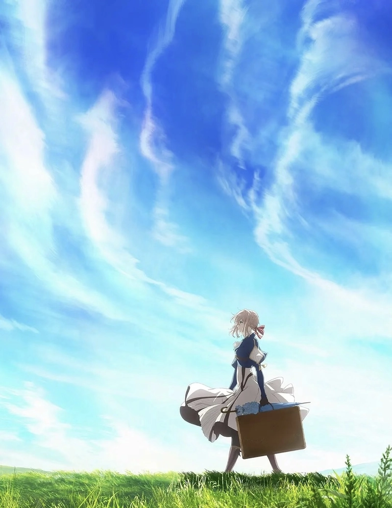 Hình ảnh Violet Evergarden trong khoảnh khắc suy tư về quá khứ