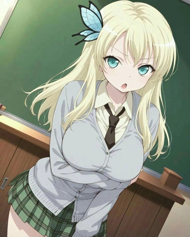 Hình ảnh anime nữ học sinh xinh xắn dịu dàng