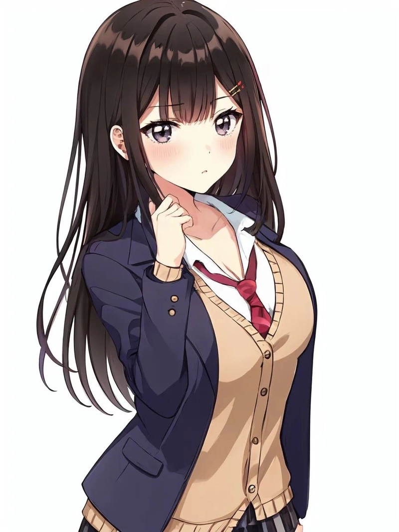 Hình ảnh anime nữ học sinh xinh xắn lung linh