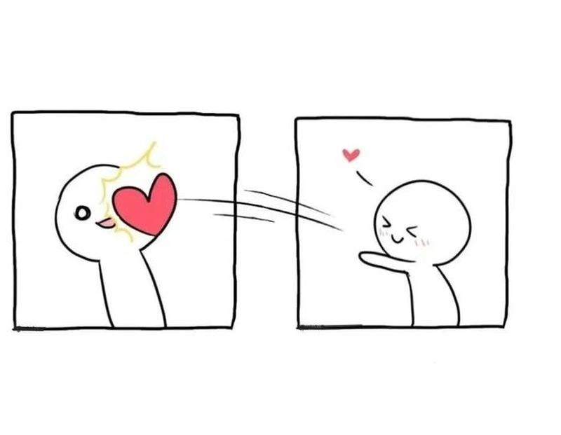 Hình ảnh meme bắn tim vui nhộn