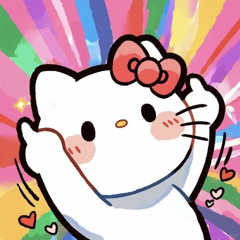 Hình ảnh meme hello kitty mũm mĩm mặn mòi