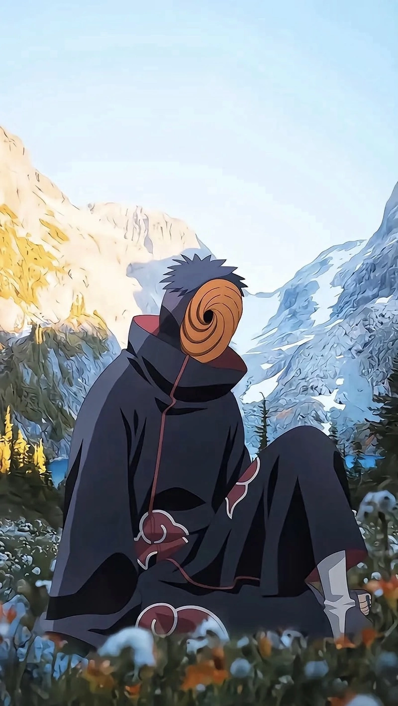Hình anime Obito mang vẻ lạnh lùng sắc nét