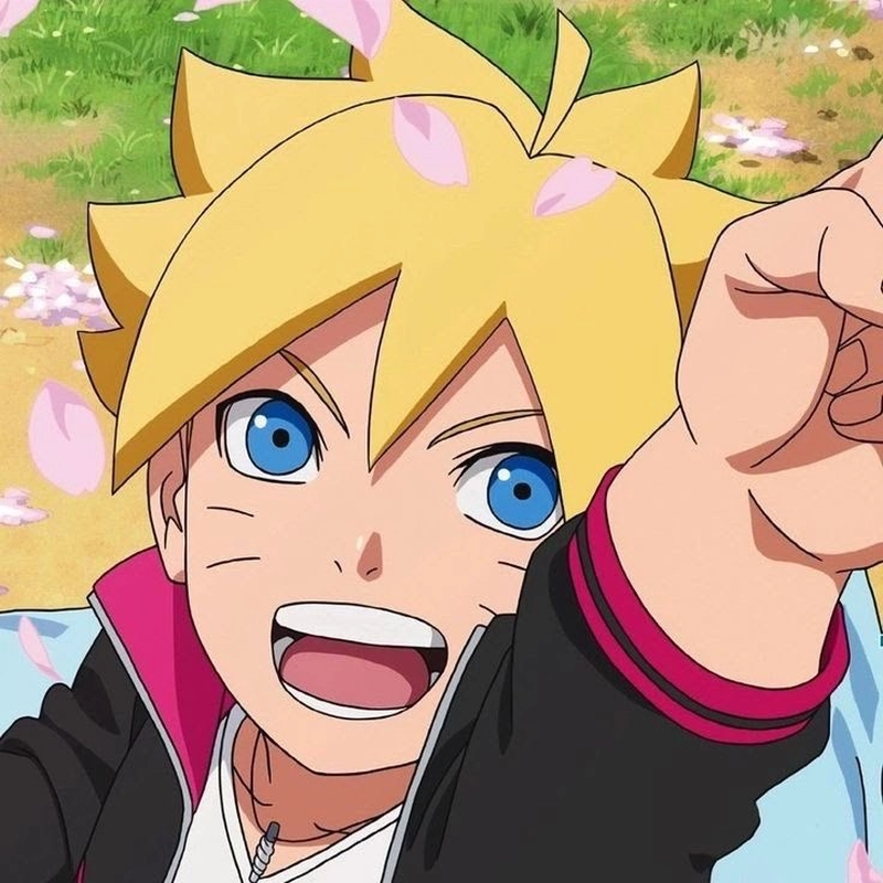 Hình boruto đẹp trai cùng nụ cười tự nhiên