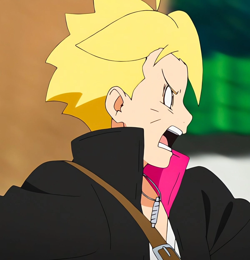 Hình boruto với phong cách chiến binh trẻ anime