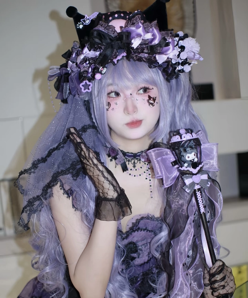 Hình chân dung mềm mại đẹp cosplay Kurumi
