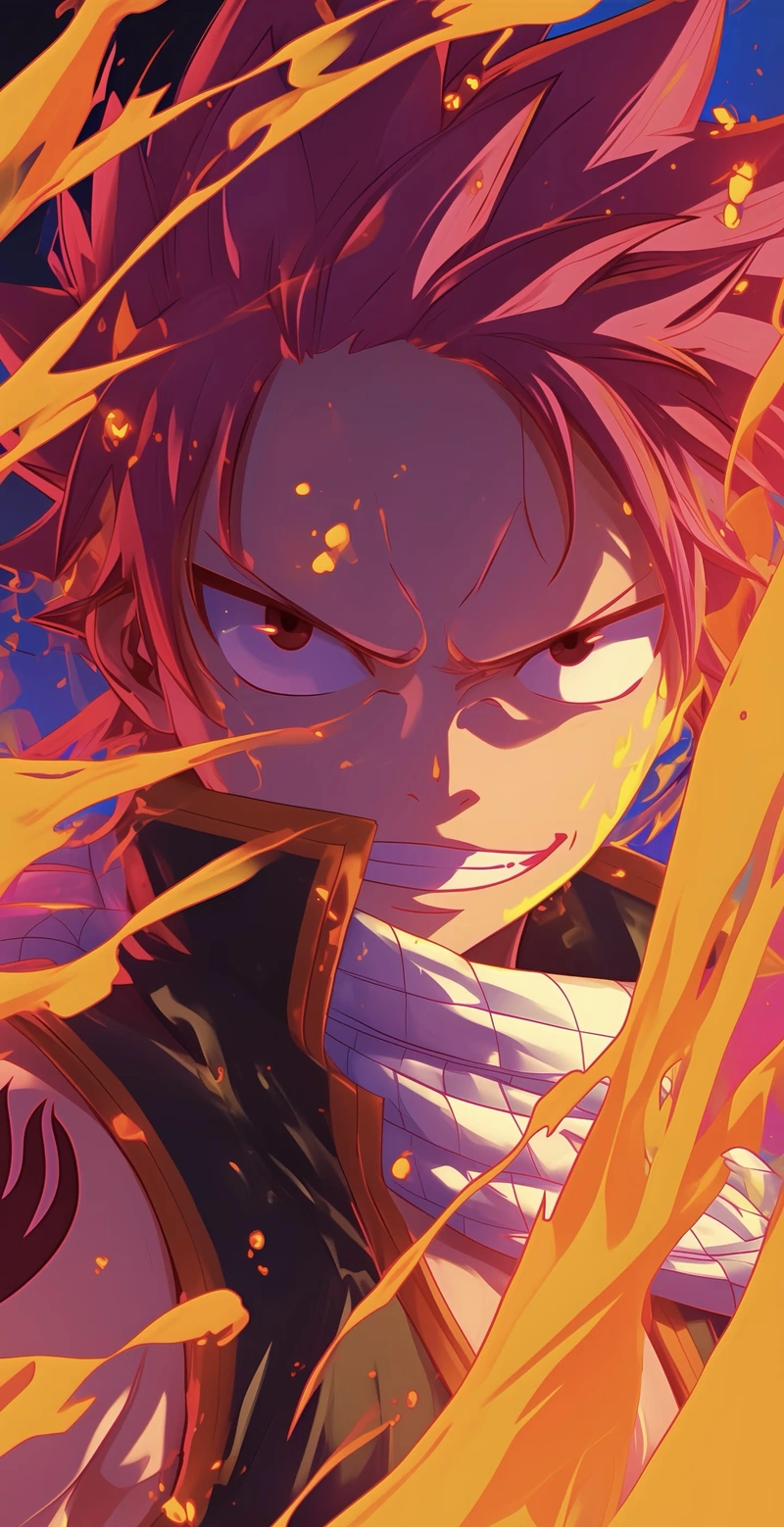 Hình chiến đấu đẹp mắt ảnh Natsu Dragneel