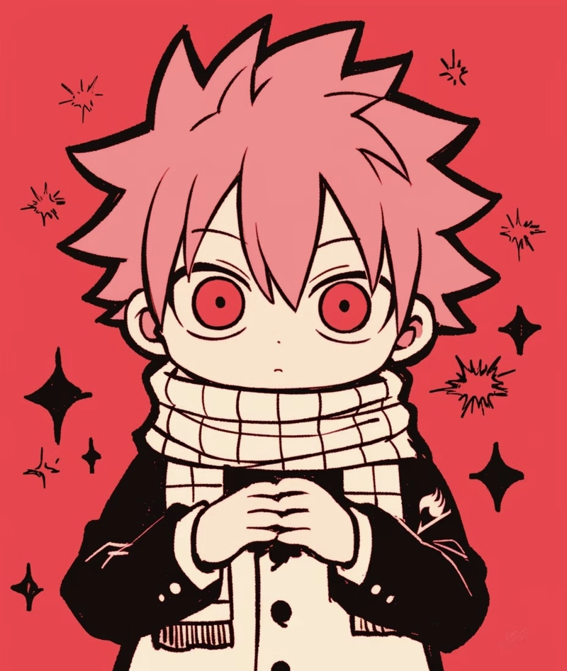 Hình hành động bốc lửa ảnh Natsu Dragneel