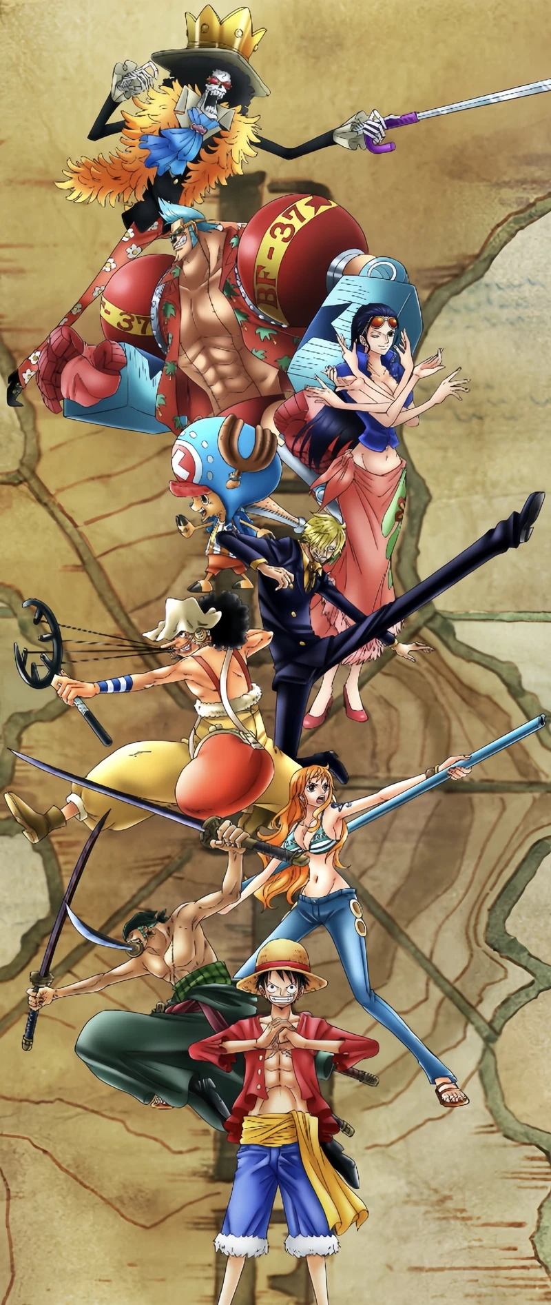 Hình hành trình khám phá đại dương rộng lớn One Piece
