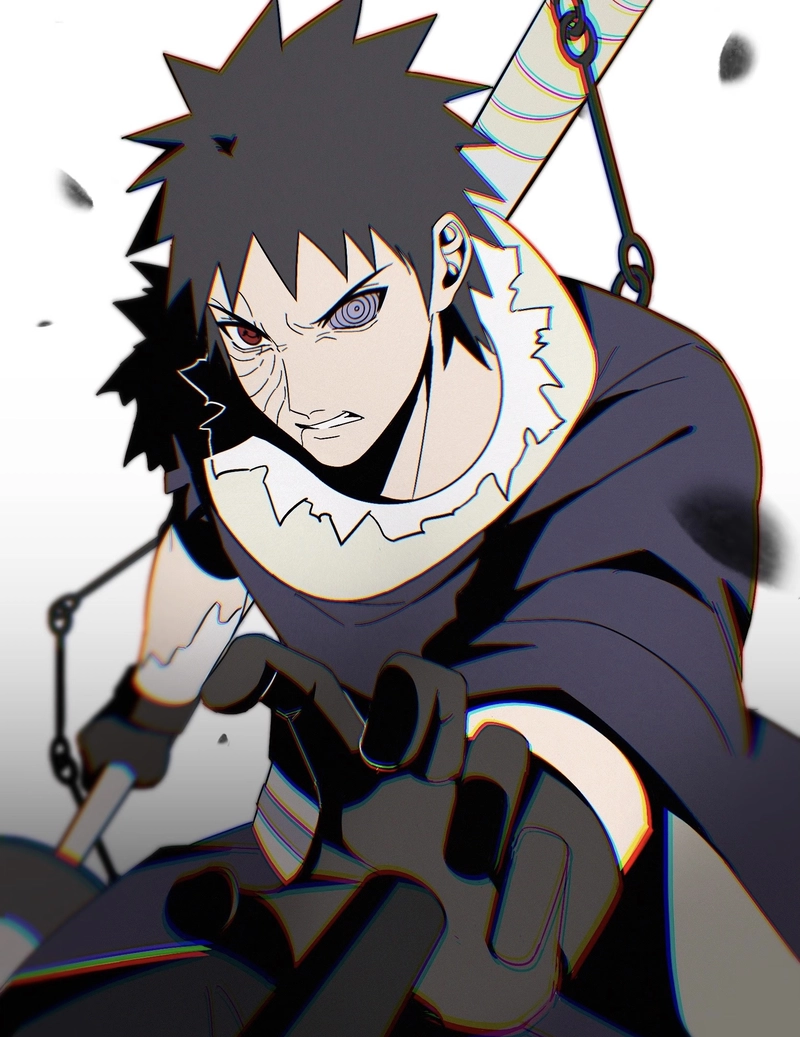 Hình nhân vật ánh nhìn sắc lạnh Obito