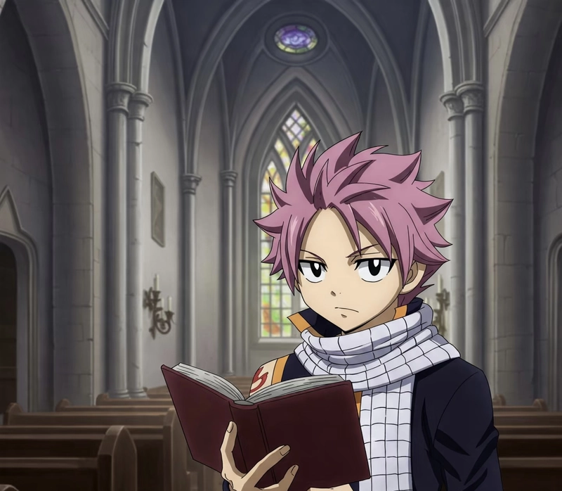 Hình nhân vật ngầu chất ảnh Natsu Dragneel anime