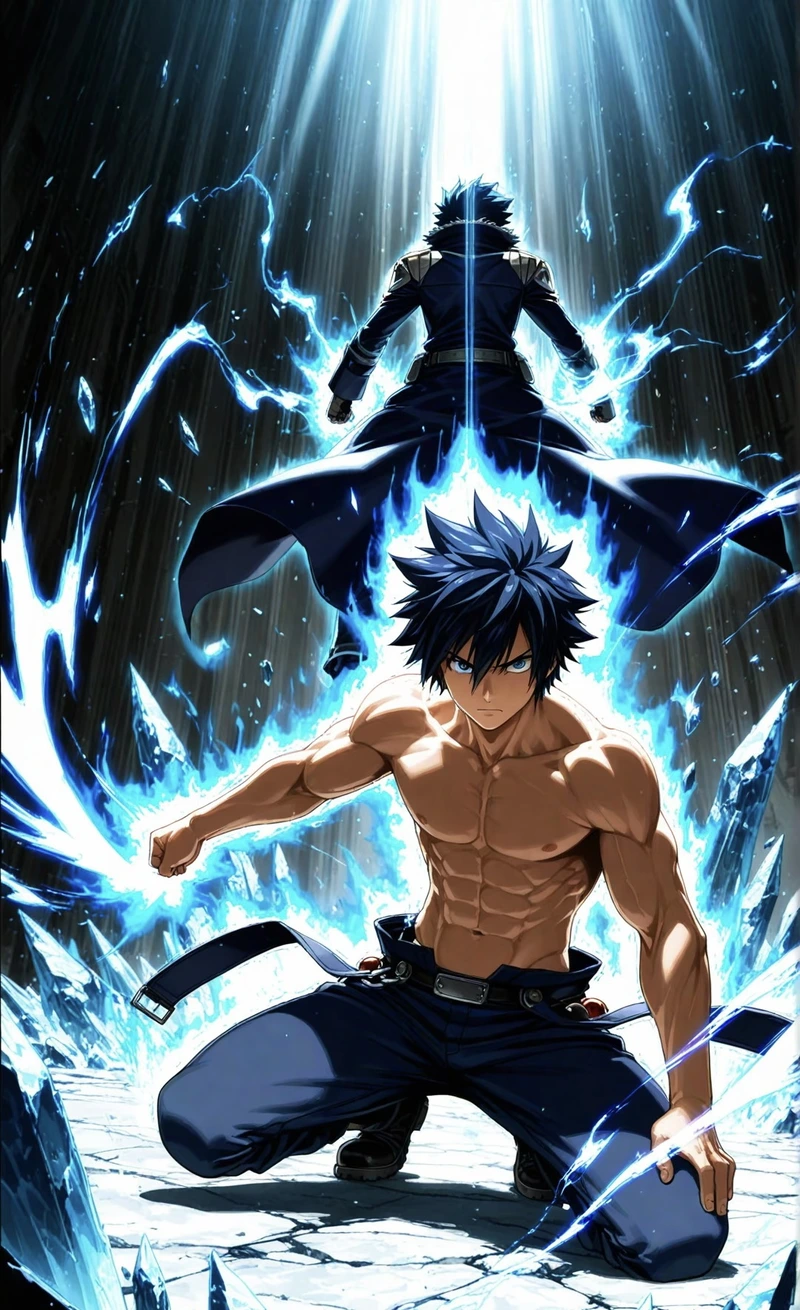 Hình phép băng nổi bật Gray Fullbuster ngầu
