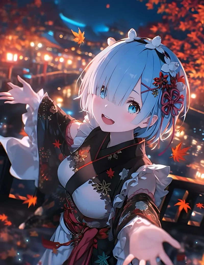 Hình rem anime phù hợp làm hình nền điện thoại