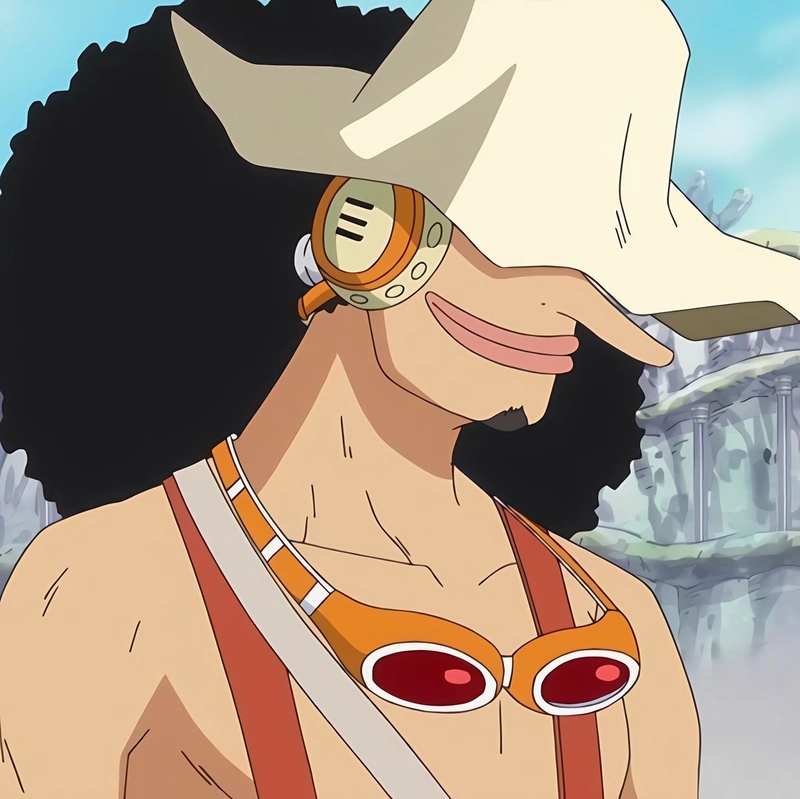 Khung cảnh Usopp với phong thái nhanh nhẹn rõ nét