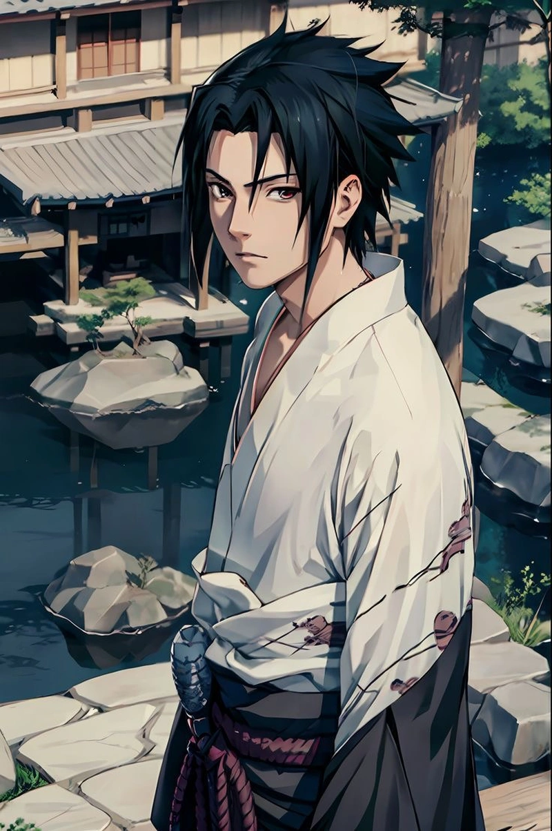 Khung hình Sasuke ngầu cùng khí chất lạnh lùng nổi bật