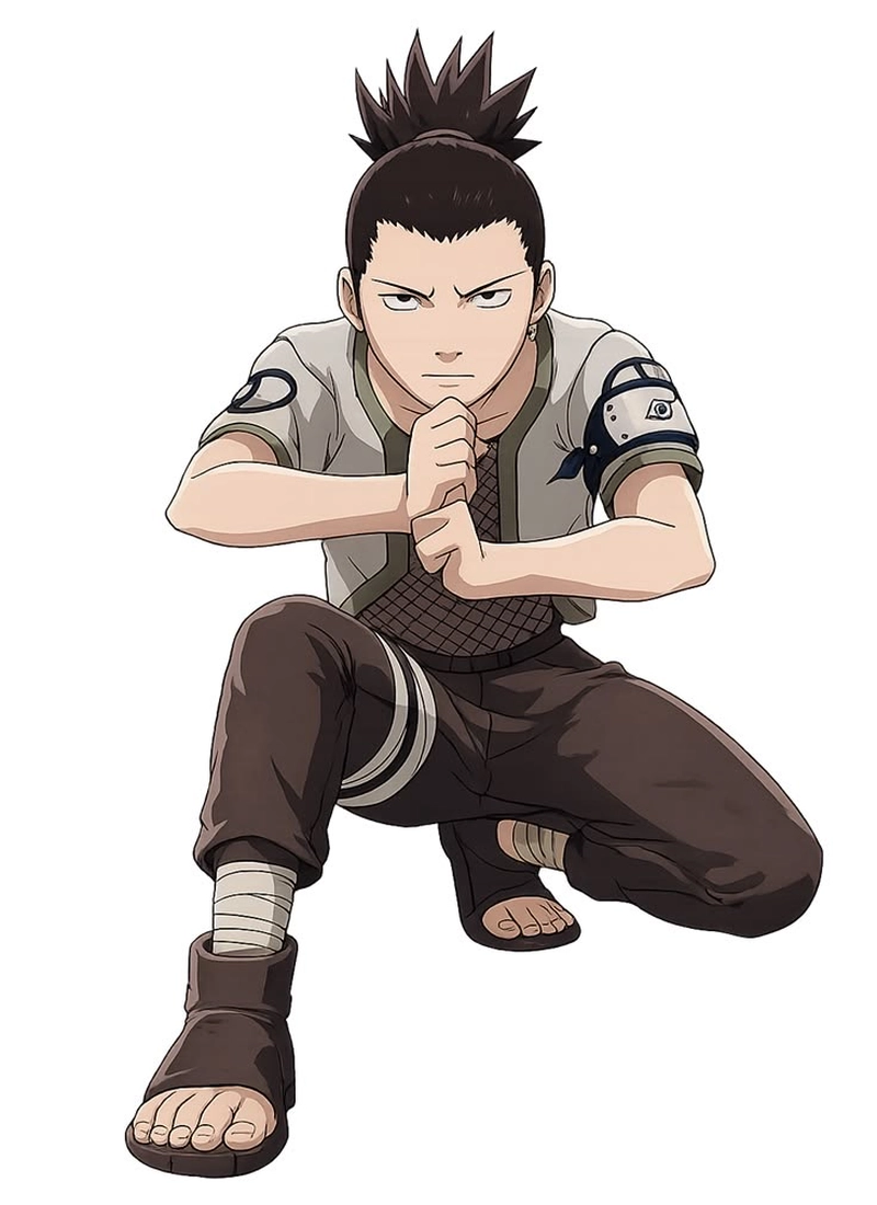 Khung hình Shikamaru với thần thái bình tĩnh rõ ràng