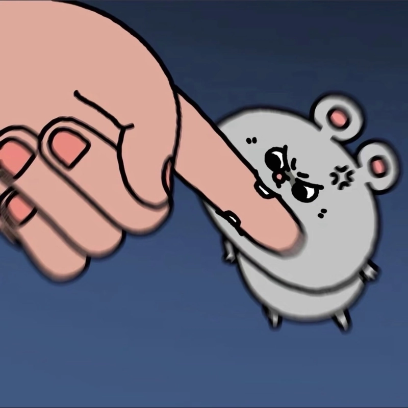 Meme dỗi với ánh mắt hờn trách siêu đáng yêu