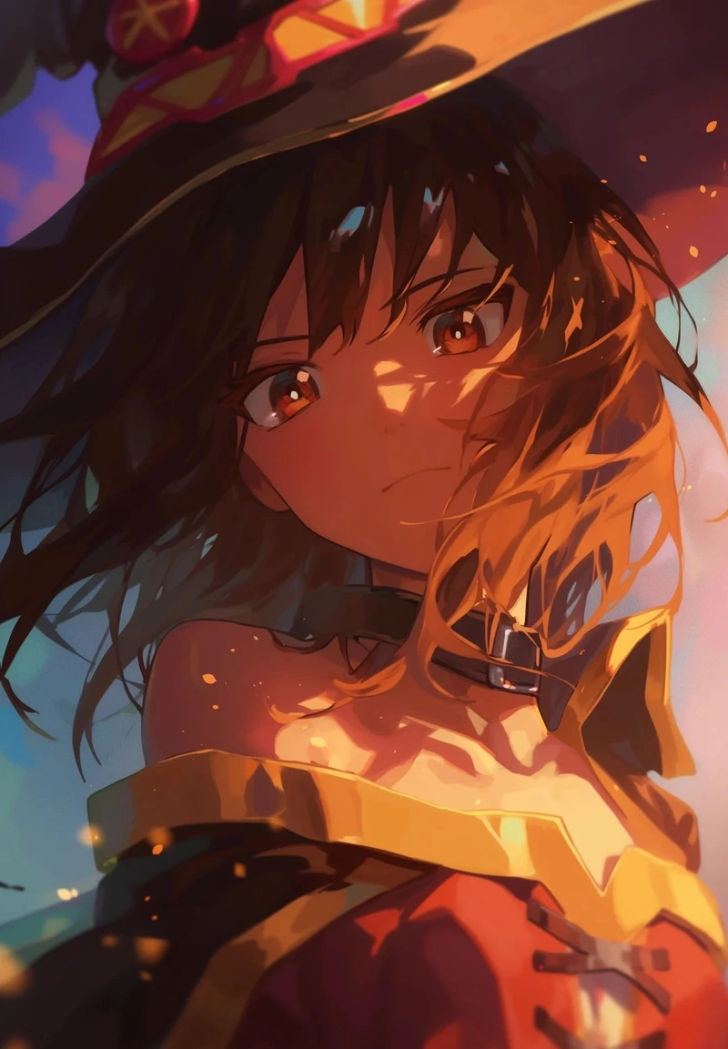 Nàng Megumin Explosion Girl nổi tiếng với nụ cười rạng rỡ