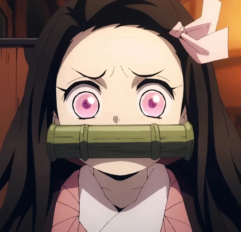 Nezuko Kamado với tạo hình anime dễ thương cuốn hút