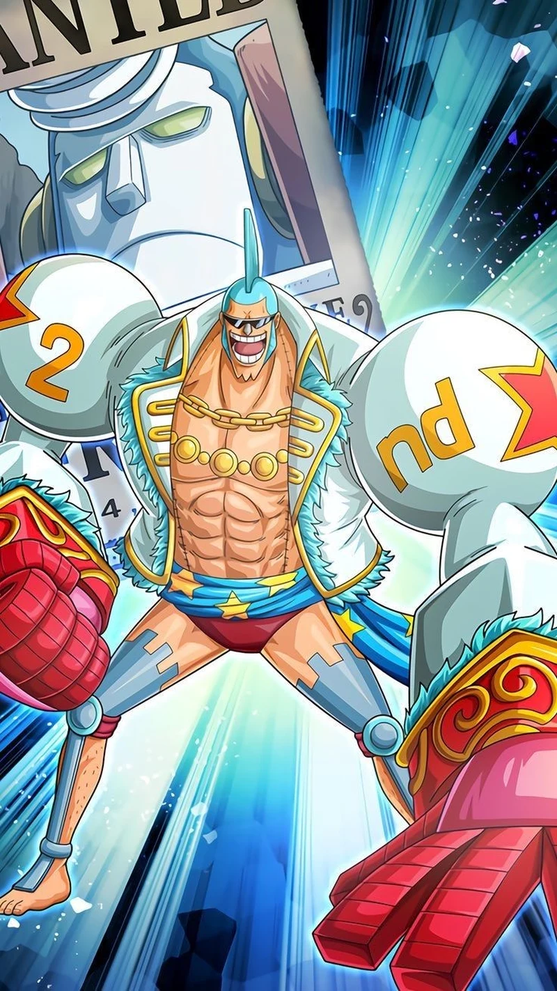 Ngoại hình Franky cơ bắp cùng cánh tay máy nổi bật