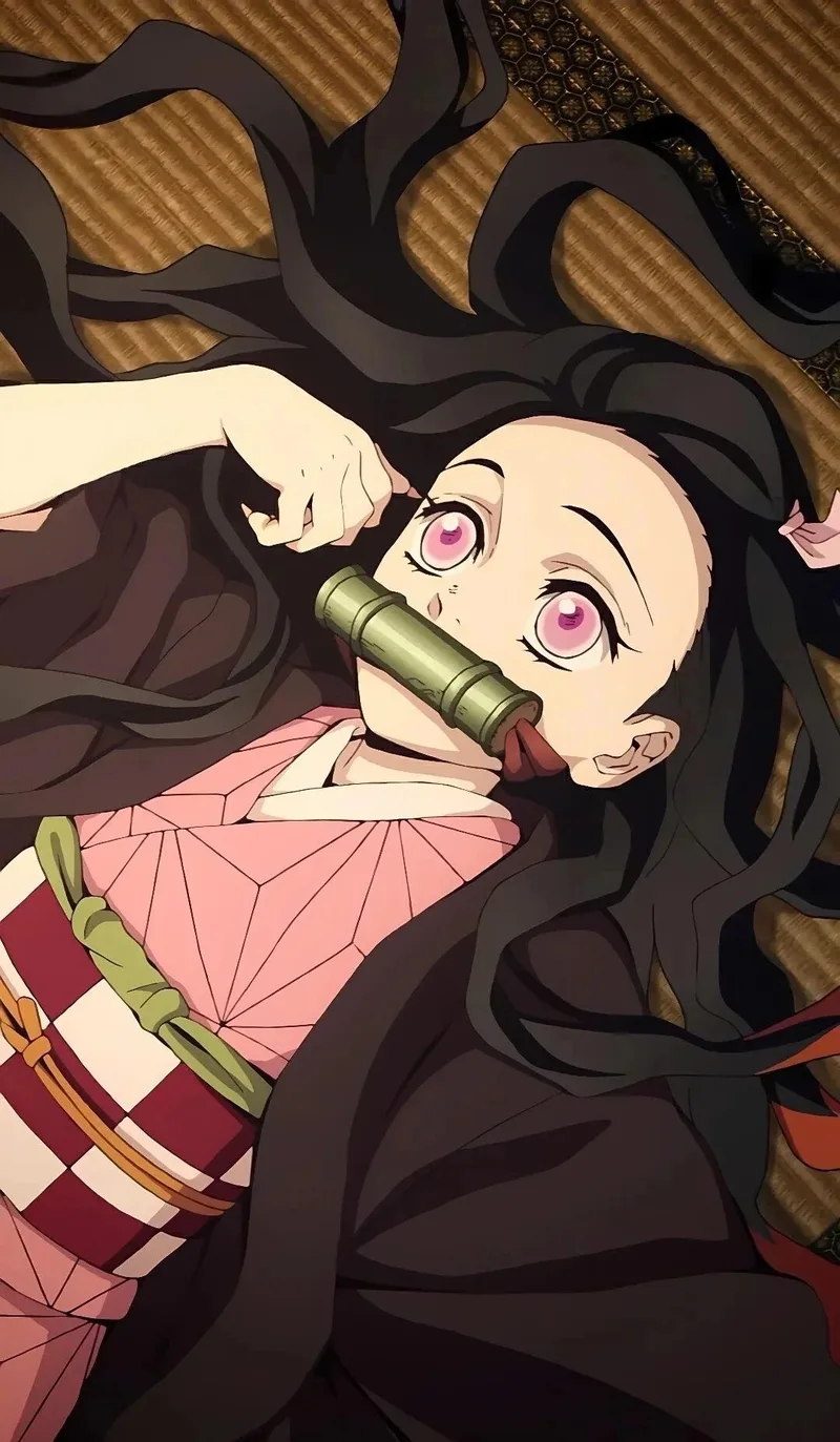 Phong cách anime nezuko với màu sắc hài hòa cuốn hút
