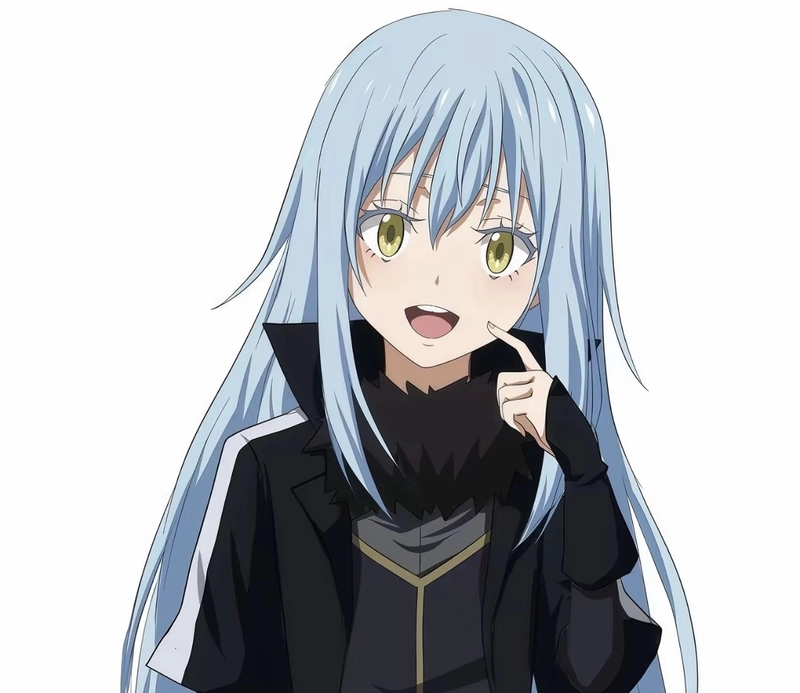 Rimuru với dáng đứng tự tin trong khung cảnh anime