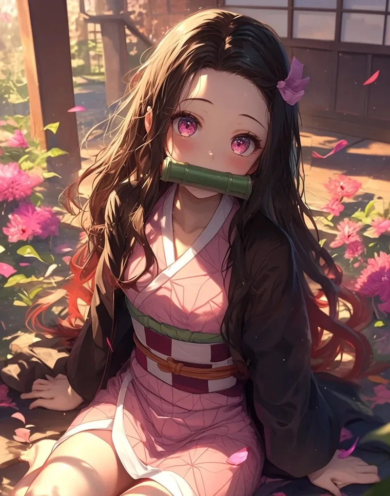 Tải ảnh anime nezuko với phong cách hoạt hình sinh động