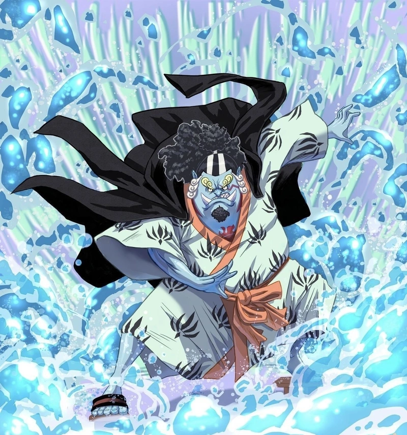 Tạo hình Jinbe anime với nét mặt bình tĩnh tự nhiên