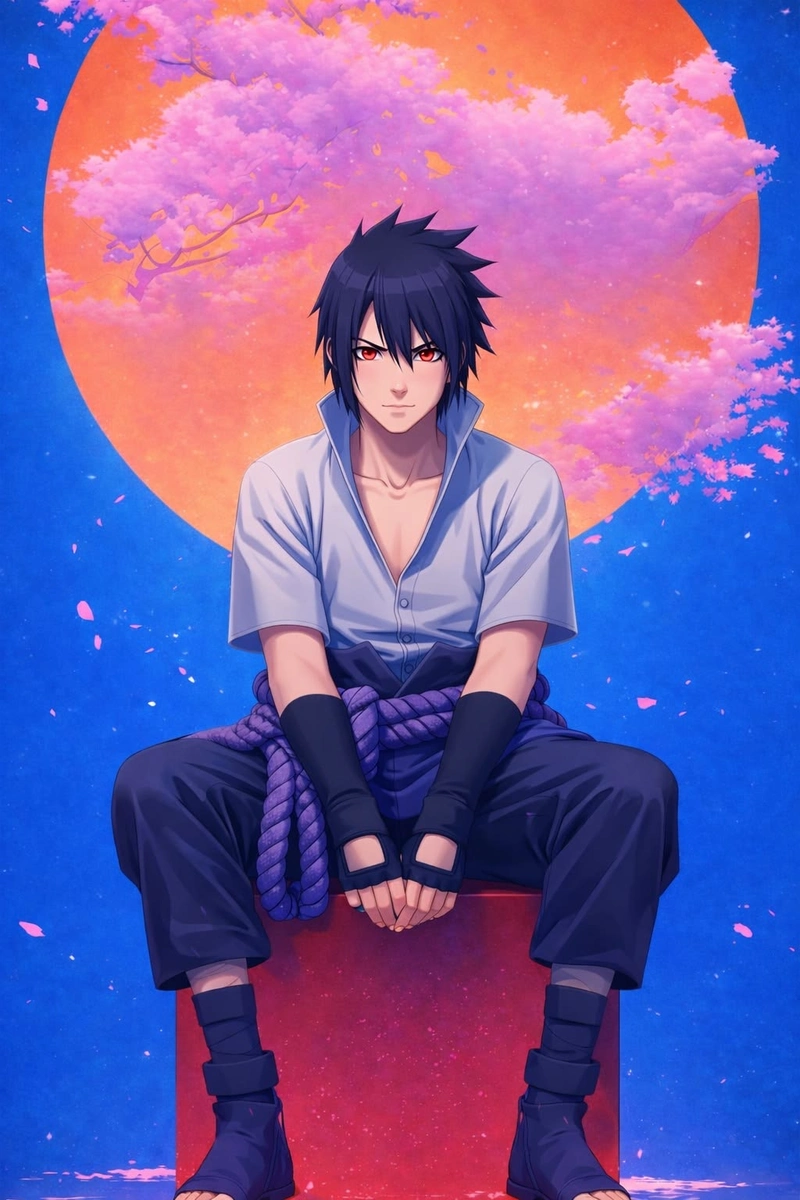Tạo hình Sasuke ngầu cùng diện mạo lạnh lùng nam tính