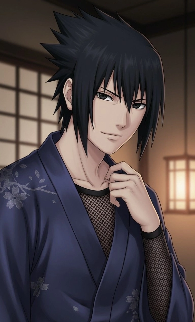 Tạo hình Sasuke ngầu với diện mạo chuẩn anime