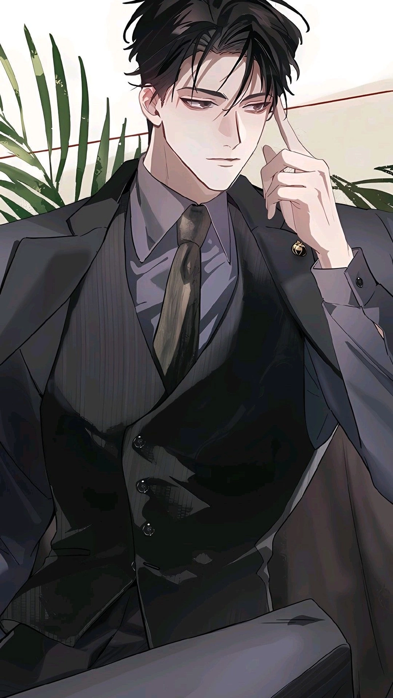 Tạo hình tổng tài anime với ánh sáng làm nổi bật nhân vật