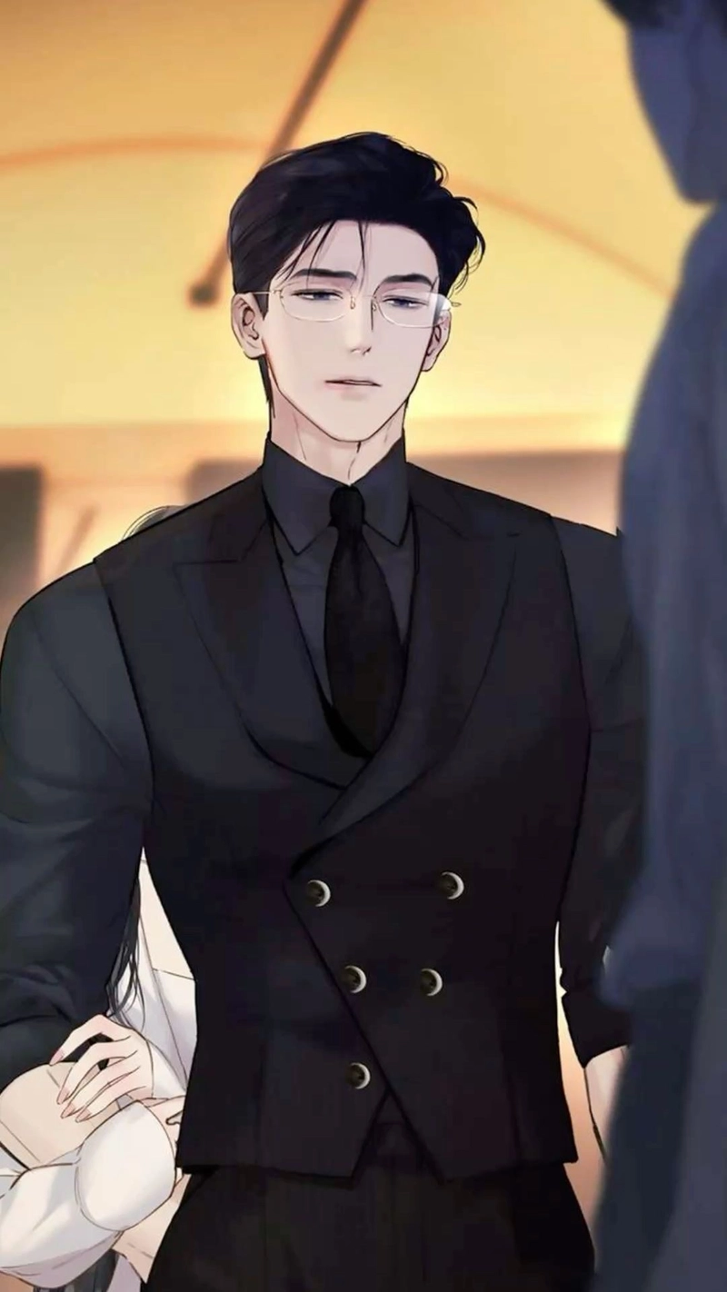 Tạo hình tổng tài anime với nét mặt lạnh lùng