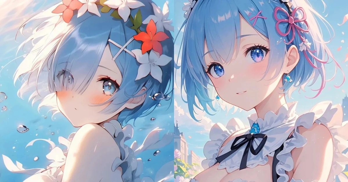 ảnh anime rem thumbnail