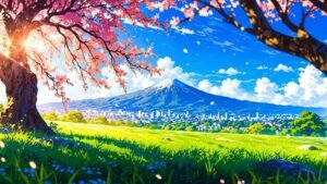 phong cảnh anime thubnail