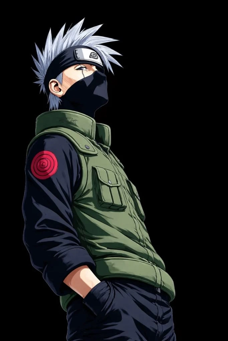 Ảnh Kakashi ngầu mang phong cách chiến binh đặc trưng