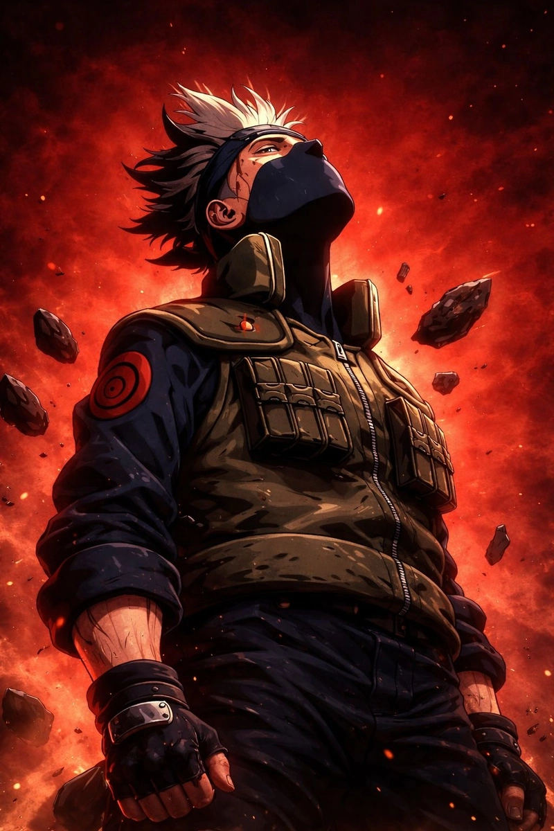 Ảnh Kakashi ngầu mang thần thái lạnh đầy cuốn hút